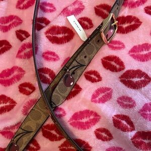Coach Tan Cherry Pattern Women's strap
